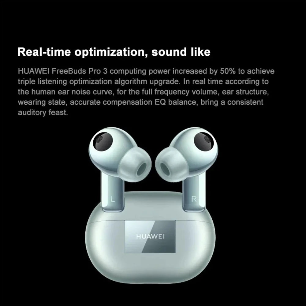 HUAWEI T0018 FreeBuds Pro 3 Wireless Earphones Intelligent Noise Cancelling Bluetooth-compatible Earbuds (Chinese Version) - White - 3