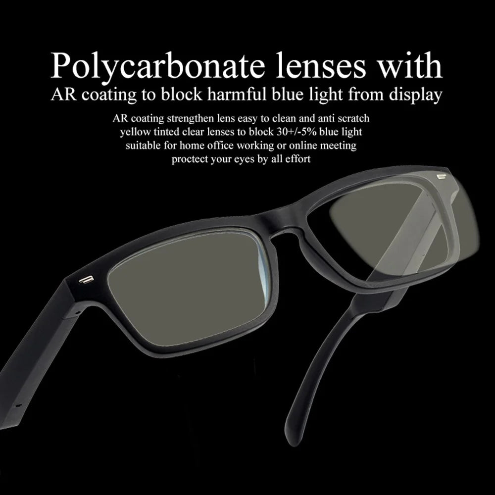 KY01 Waterproof Smart Glasses Open Ear Headphone Bluetooth-compatible Music Headset - Anti Blue Light Design - 7