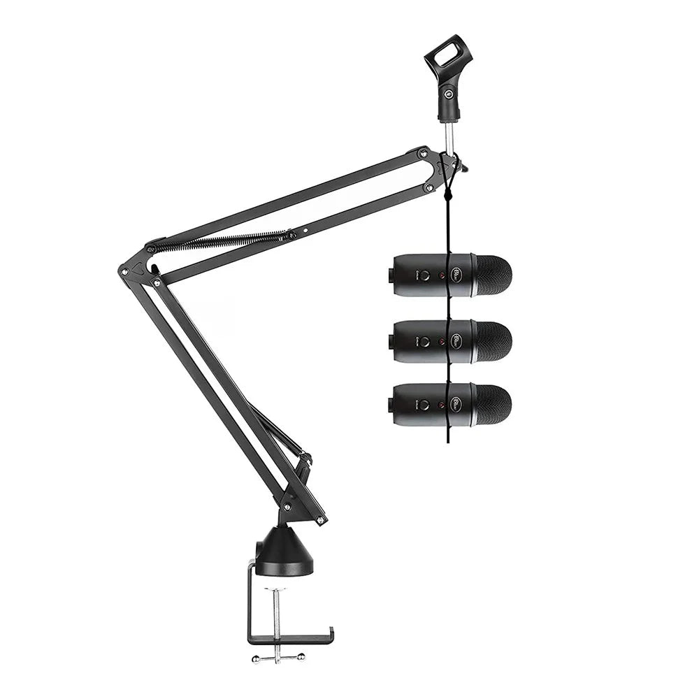 HSP19 360 Degree Rotation Microphone Boom Arm Stand Cantilever Bracket Adjustable Suspension Mic Stand - 2
