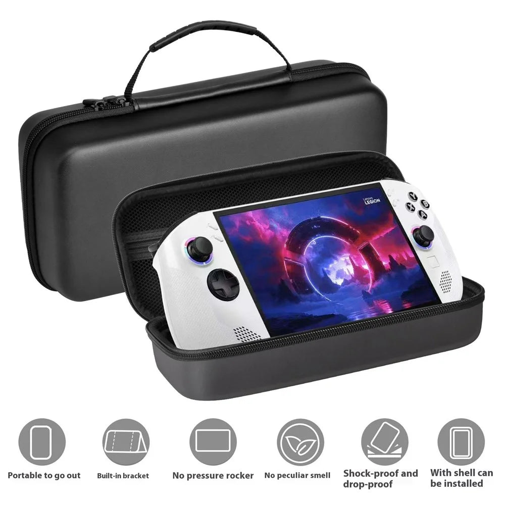 For Lenovo Legion Go S Gaming Console Portable Storage Bag Shockproof EVA Carrying Case with Handle - 6