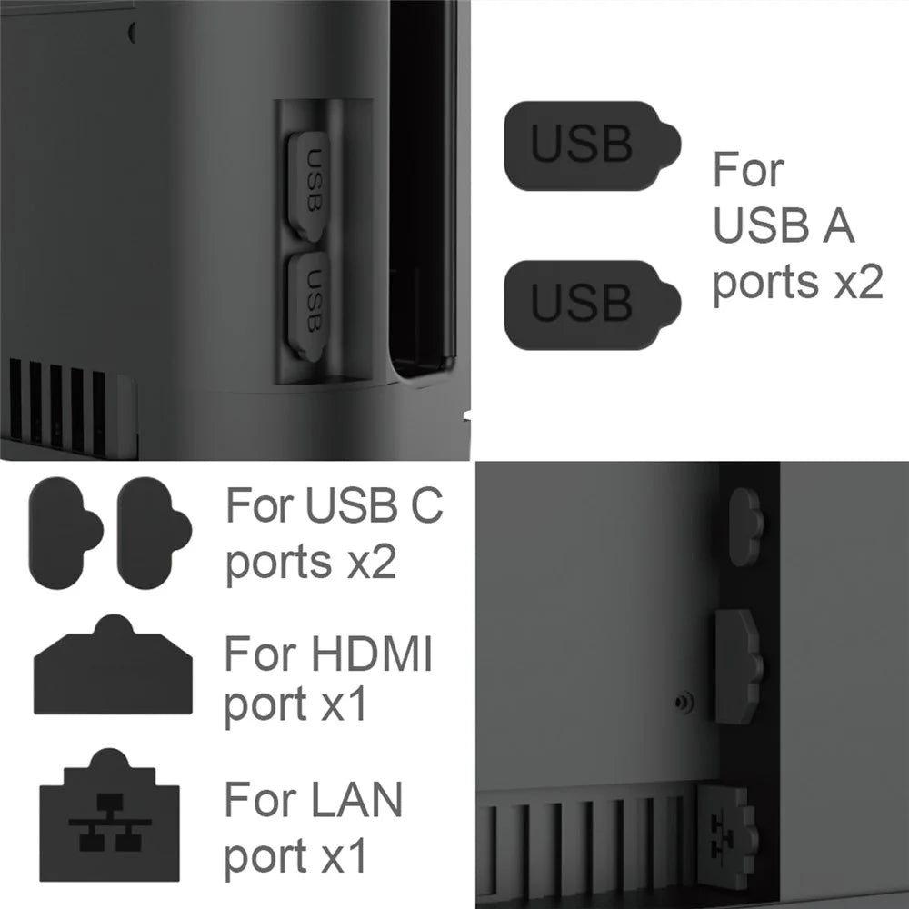 IPEGA PG-SW2125 For Nintendo Switch 2 Screen Protector Joystick Caps Dust Plugs Grip Cover Protection Kit - 6