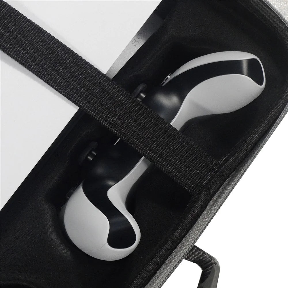 For Sony PlayStation 5 Storage Bag Game Console EVA Portable Carrying Case with Shoulder Straps - 4