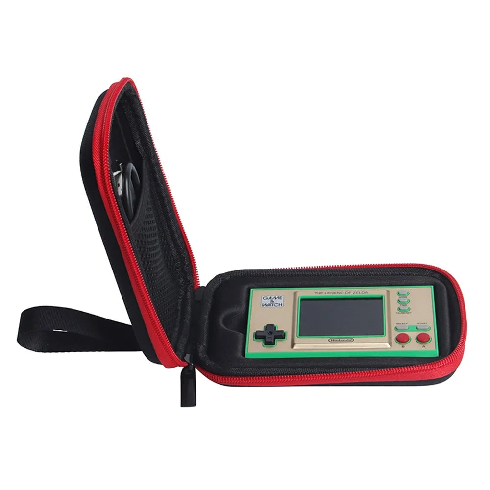 Carrying Case for Nintendo Game and Watch Protective Storage Organizer Bag - Red - 2