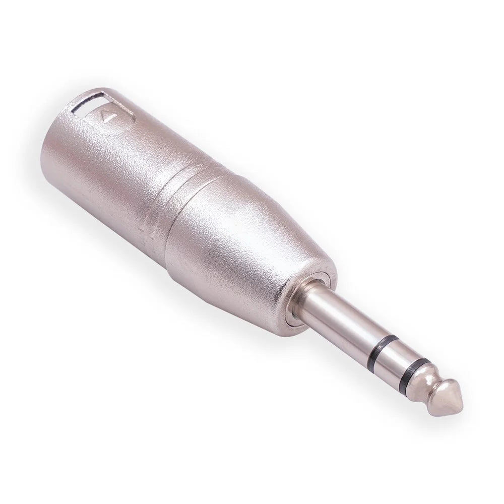 lz1180 6.35mm 1 / 4 Inch Male to XLR 3-Pin Male Audio Adapter Converter for Microphones, Mixers, Headphone Amplifiers - 1