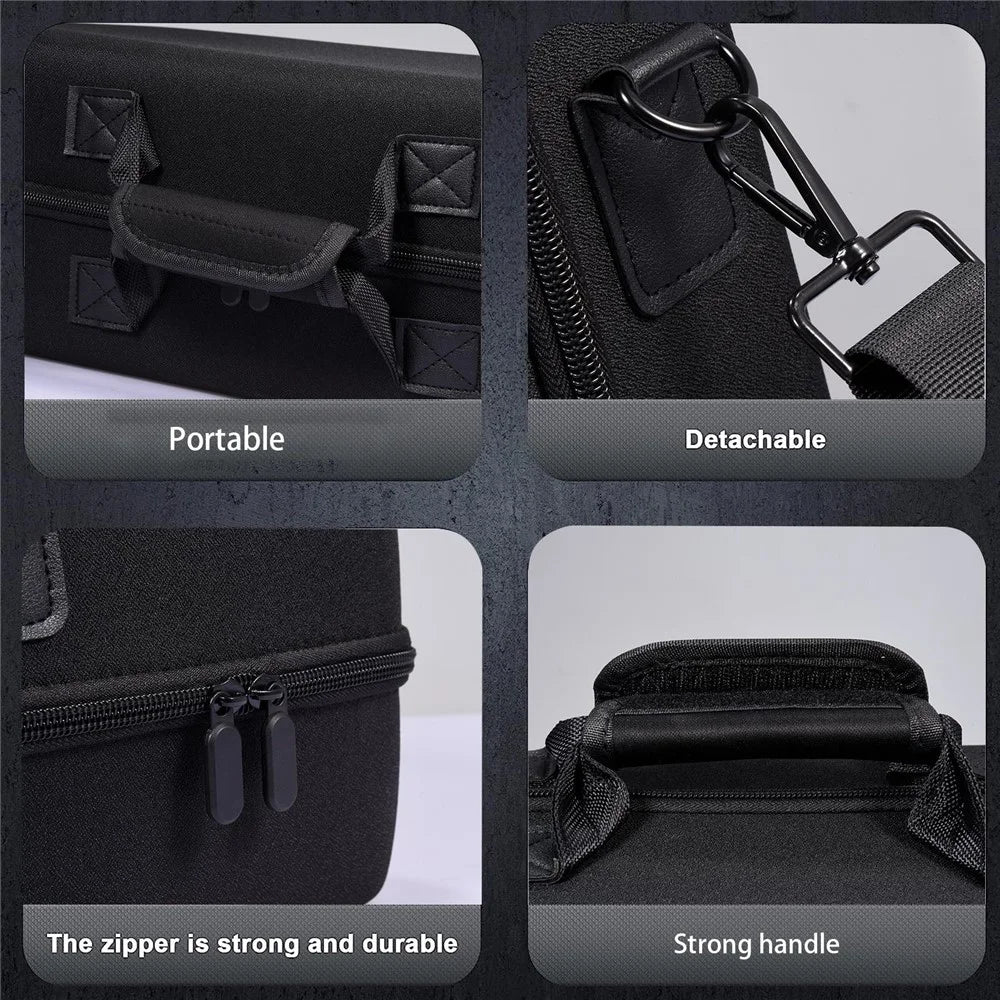 GAMWING B06 For Sony PS5 Slim Game Console Storage Bag EVA Shoulder Bag Handbag - Black - 6
