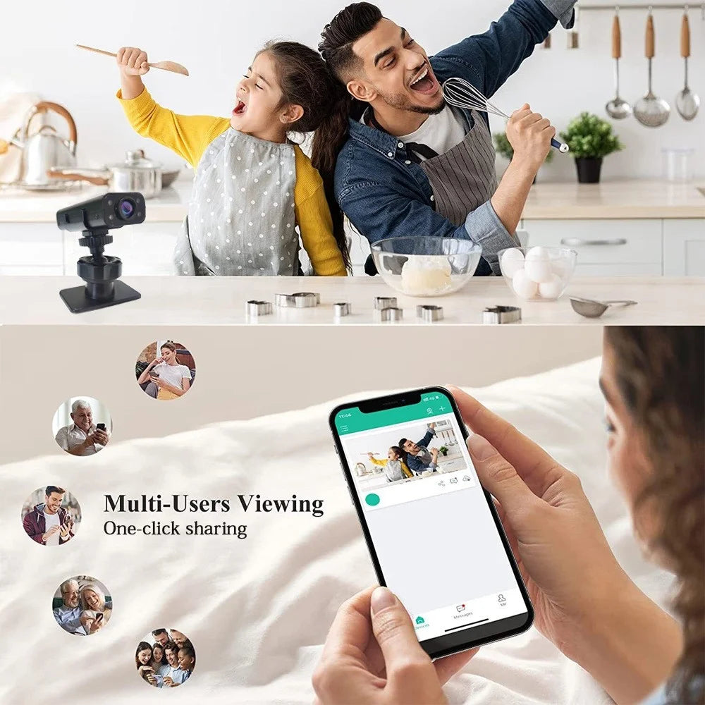WK13 Night Vision Remote Monitoring Camera HD Lens Home WiFi Security Camera - 5