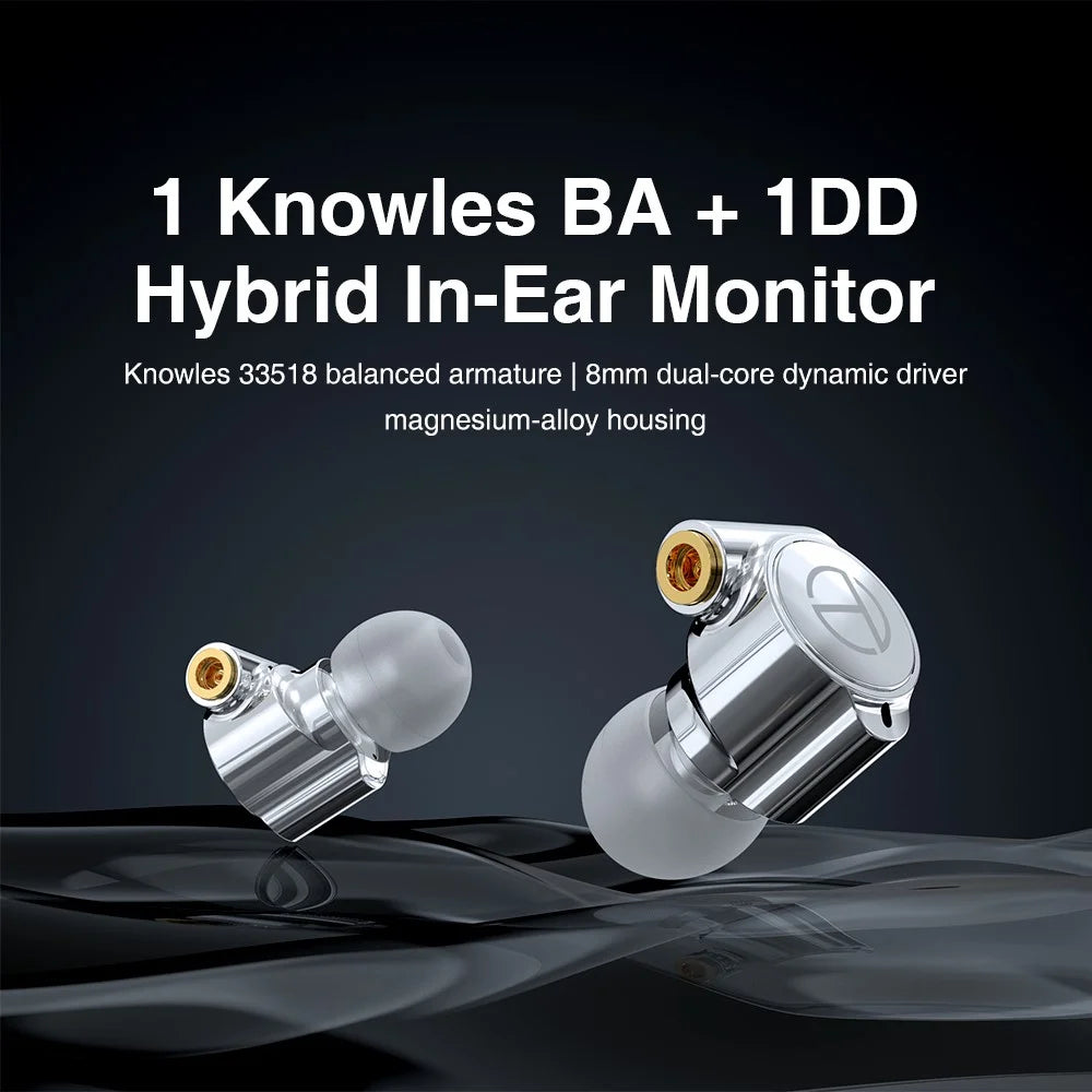 TRN TA1 Detachable 3.5mm Wired In-Ear Earphone MMCX Interface Heavy Bass Headset with Mic - 4