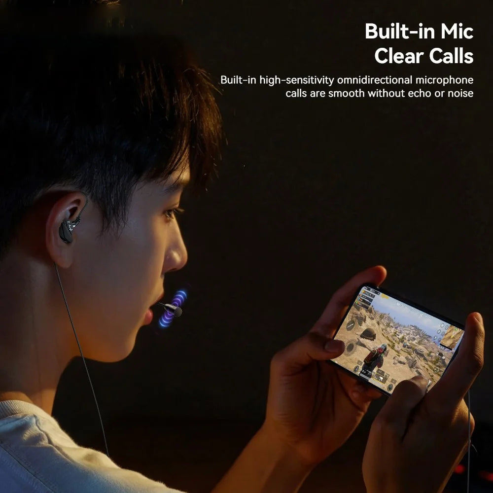 ESSAGER G62 Gaming Earphones 3.5mm Wired In-Ear Headphones with Microphone / Inline Controls - 7