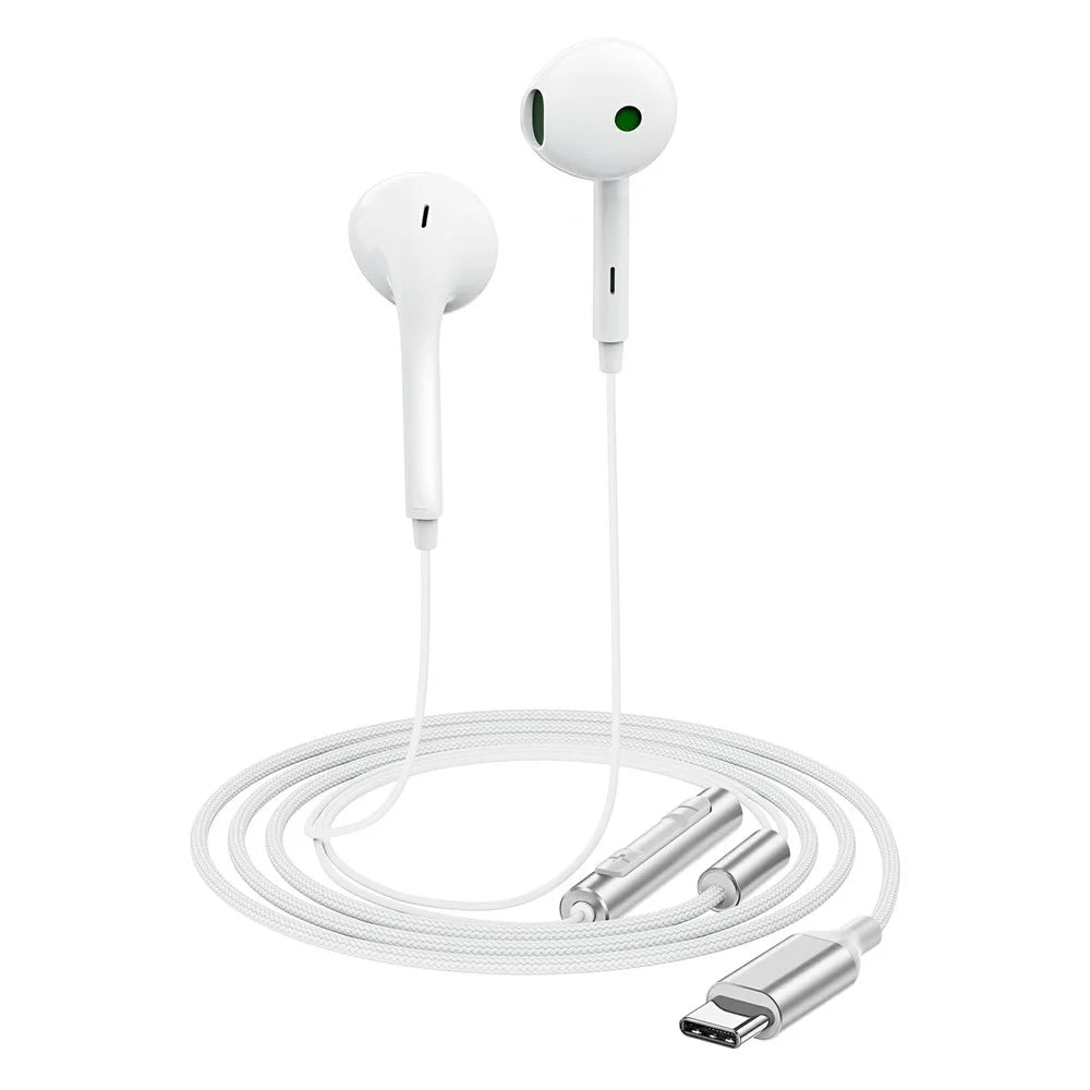 ACEFAST L7 USB-C Semi In-Ear Wired Earphones USB-C Headphones with Microphone for Mobile Phones / Tablets - 2