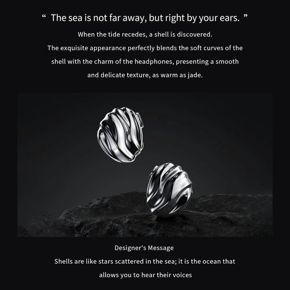 TRN Shell Shape In Ear Monitor HiFi Earphones Four Driver Music Headphones with Detachable Cable - with Mic - 2