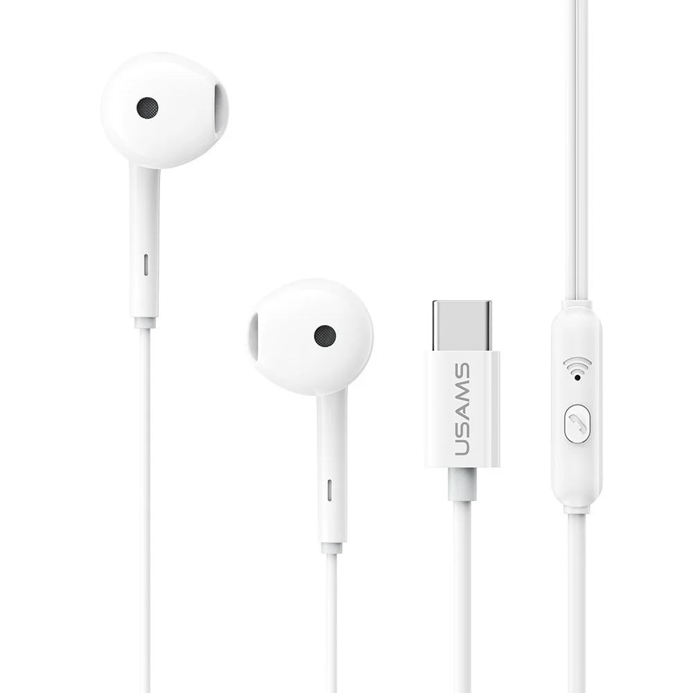 USAMS SJ771 EP-50 1.2m Type-C Digital Wired Earphones Semi-in-ear Earphones with Microphone - 1
