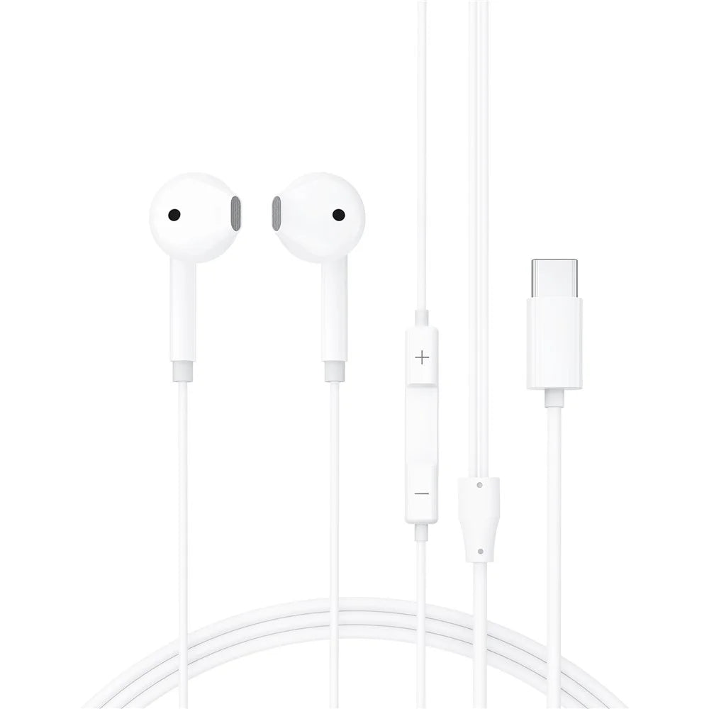 ACEFAST L13 USB-C Semi-in-ear Wired Earphone HD Microphone 3-Button Control Headphone - White - 4