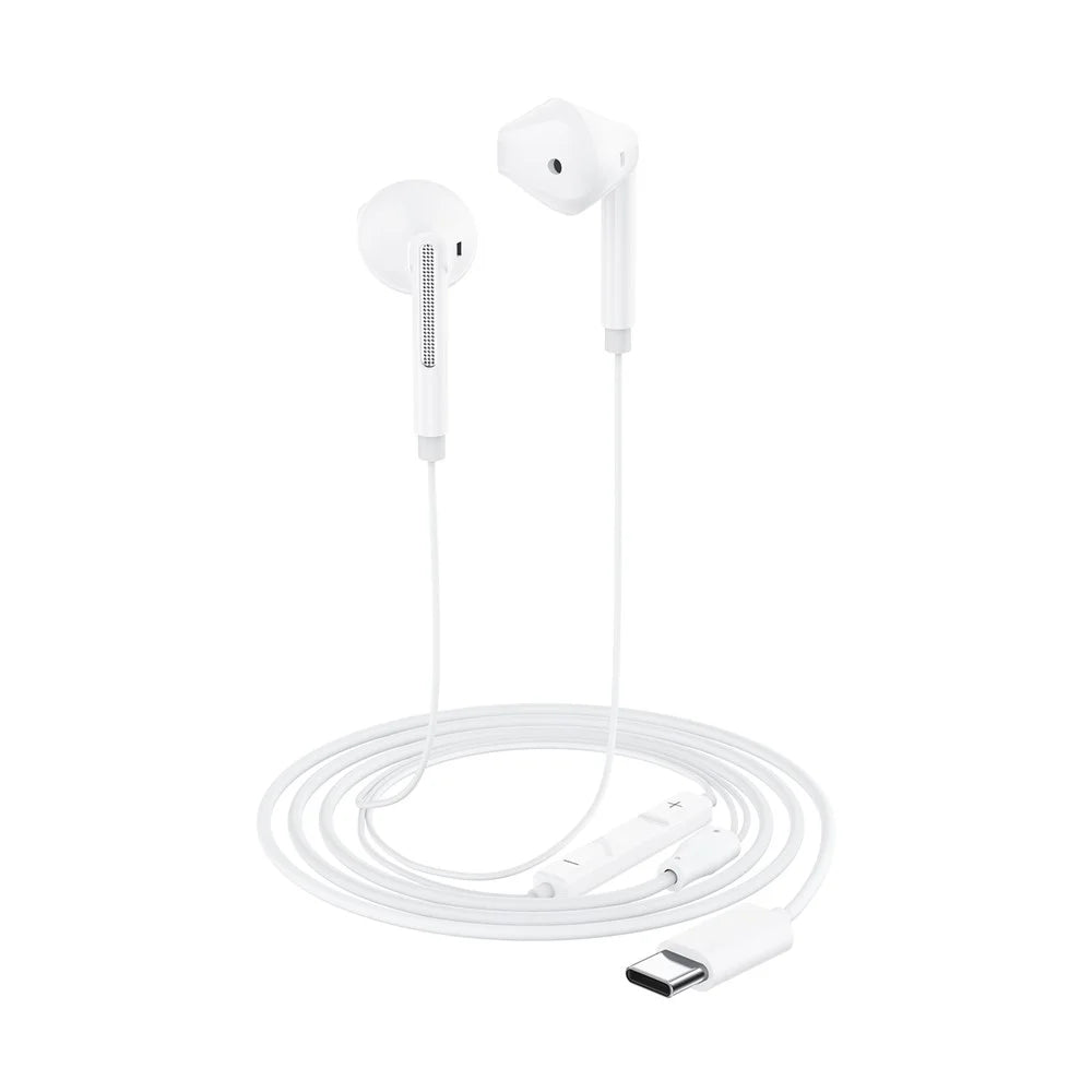 ACEFAST L13 USB-C Semi-in-ear Wired Earphone HD Microphone 3-Button Control Headphone - White - 7