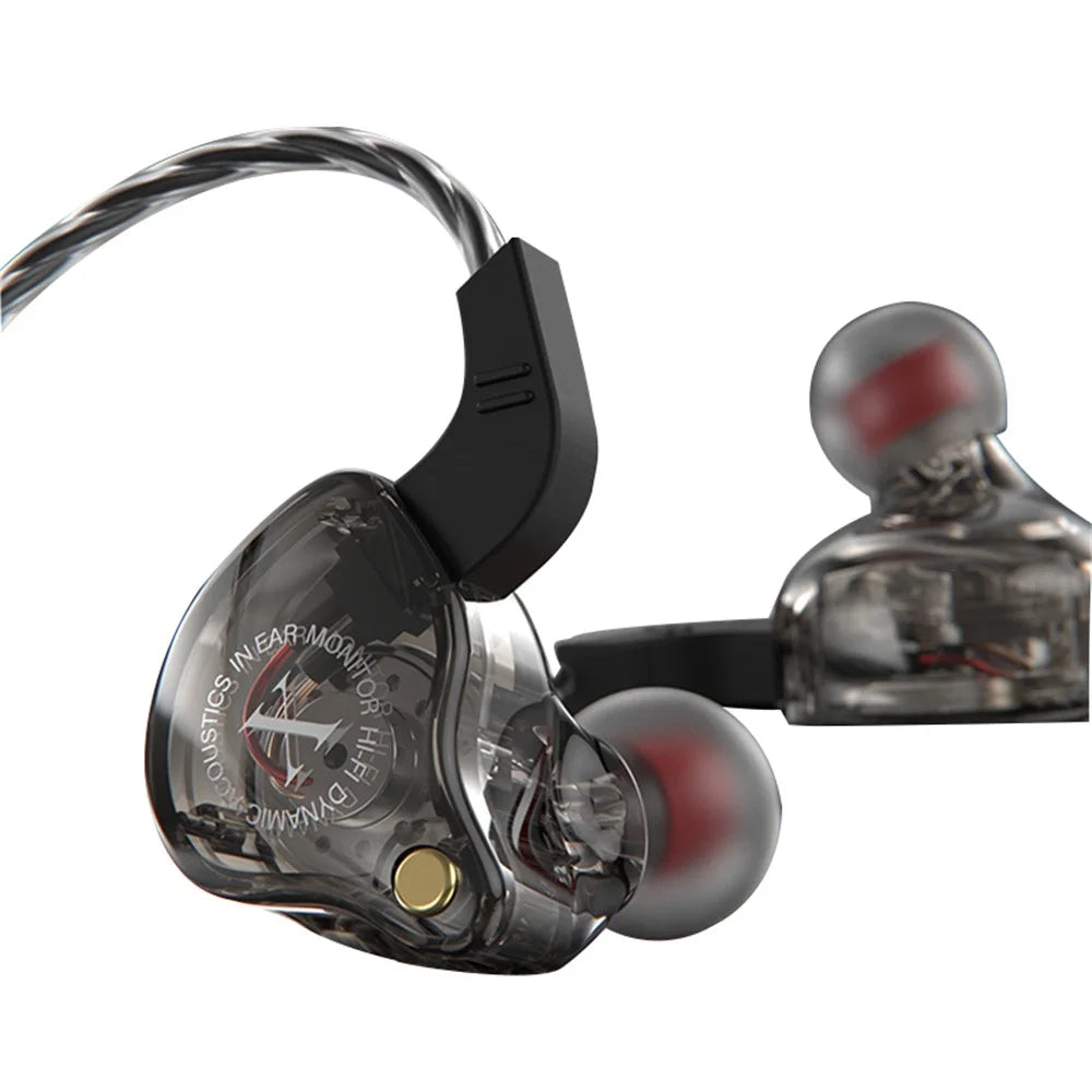 JIANGSHENG X2 In-Ear Sports Headphone HIFI Heavy Bass Wired Headset for Mobile Phone - Black - 1