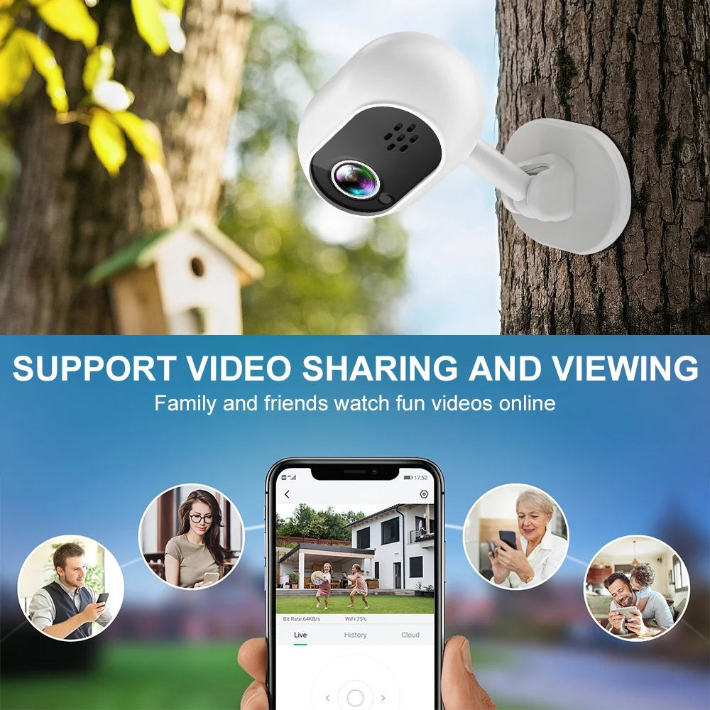 A4 Mini WiFi Home Security Cameras System with Playback, Two-Way Audio Baby Camera Monitor - 3