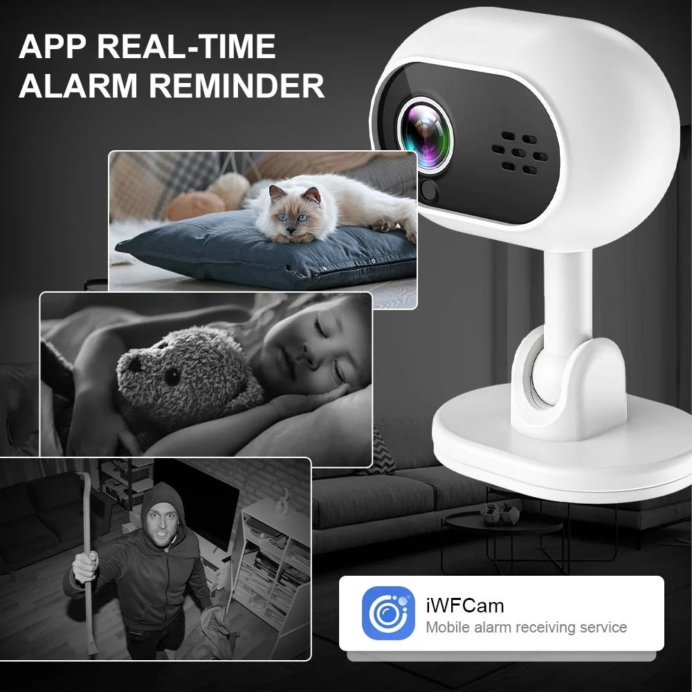 A4 Mini WiFi Home Security Cameras System with Playback, Two-Way Audio Baby Camera Monitor - 7