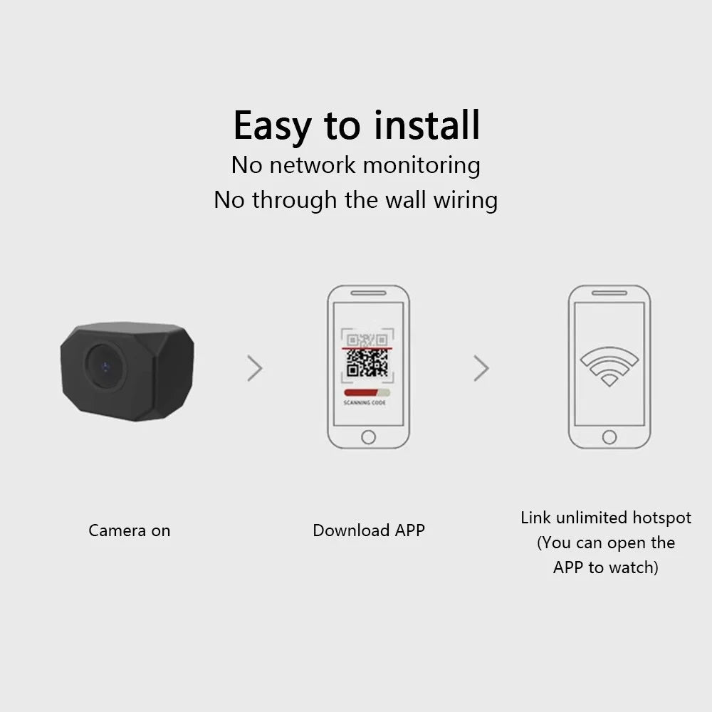 T99 Home Security Monitor 30W Mini WiFi Camera Support Real-Time Viewing and Recording - 6