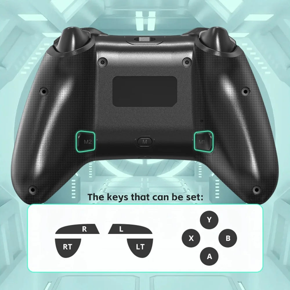 DATA FROG Wireless Bluetooth-compatible Gamepad Turbo Function Game Controller for Nintendo Switch / Phone / Computer - 7