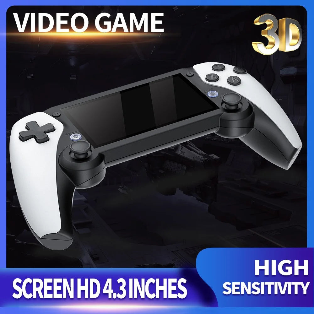M25 Built-In 20000 Games 4.3-inch LCD Screen Game Console Handle Controller, with 64G TF Card - 2