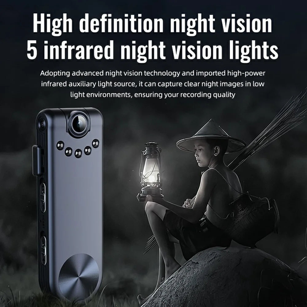 C10 32GB HD 1080P Night Vision Camera Sound Video Recording Device Back Clip Design Voice Recorder - 6