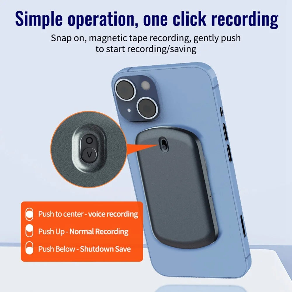 A1 64GB Rechargeable Voice Activated Recorder Noise Reduction Audio Recorder - 6