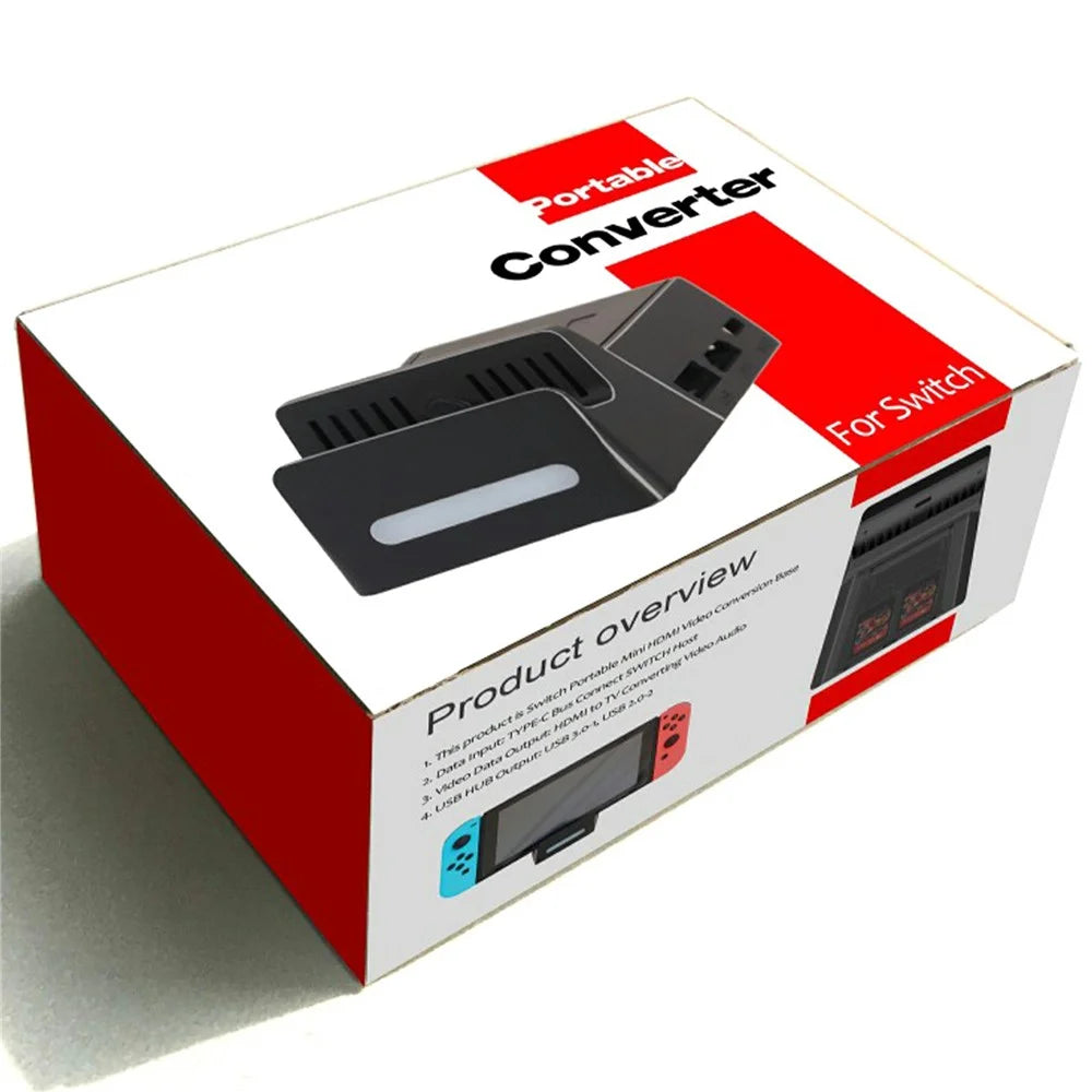 Mini HD Video Converter Adapter for Nintendo Switch Charging Dock Station - 7