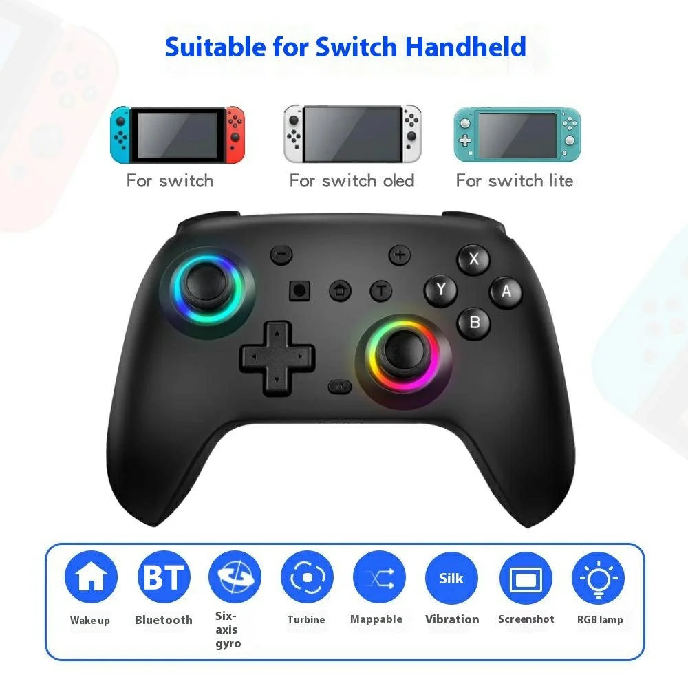 SW-01146-B For Nintendo Switch Pro Wireless Game Controller for Switch Pro Back Button Wake Function Bluetooth-compatible Gamepad - 2