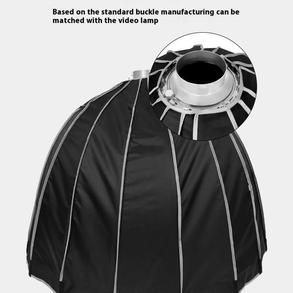 90cm Deep Parabolic Softbox with Grille Quick Release Bowens Mount Photography Umbrella for Studio Lighting - 3