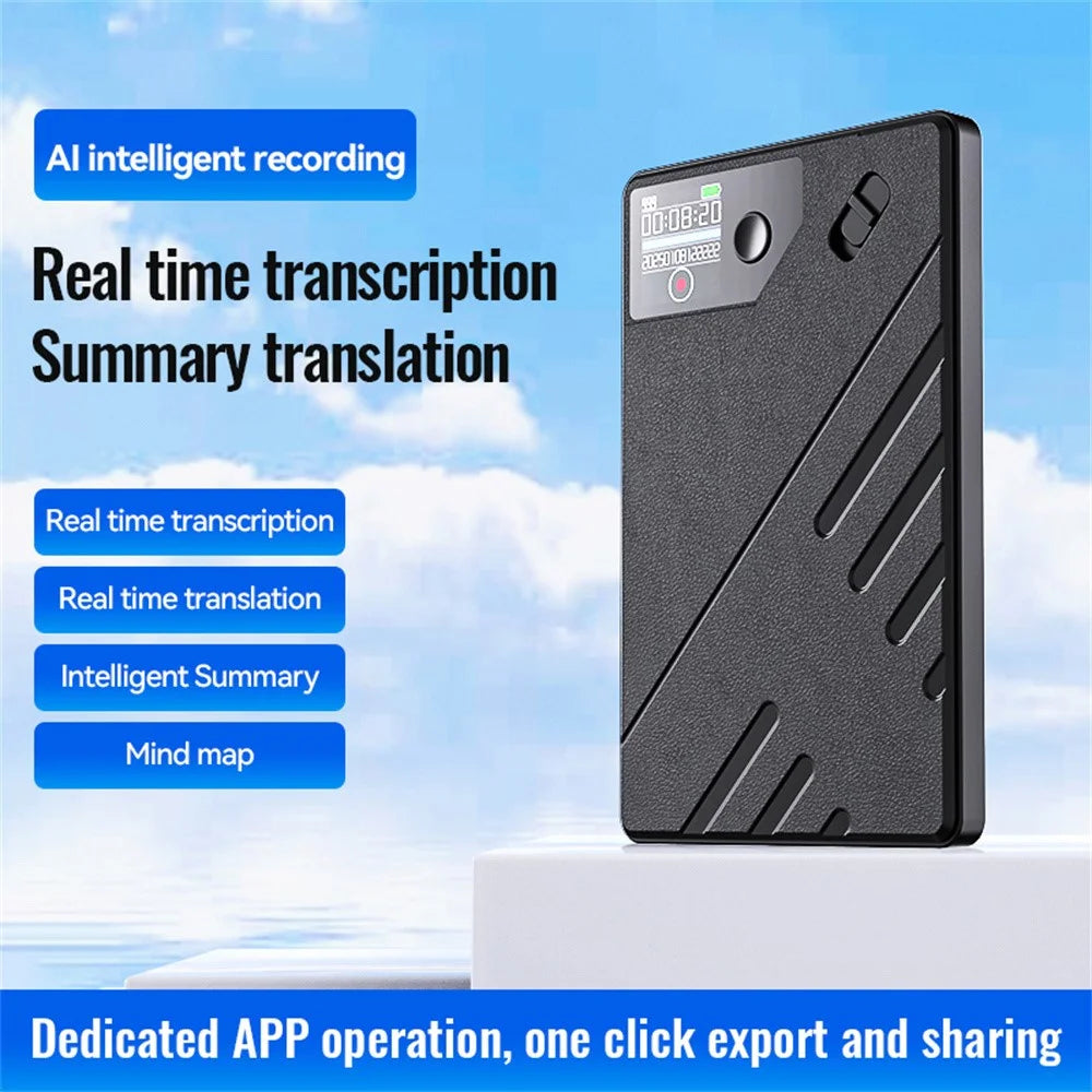 A5 8GB AI Voice Recorder GPT Intelligent Audio Recorder APP Control Real Time Transcription Summary Translation Device - 4