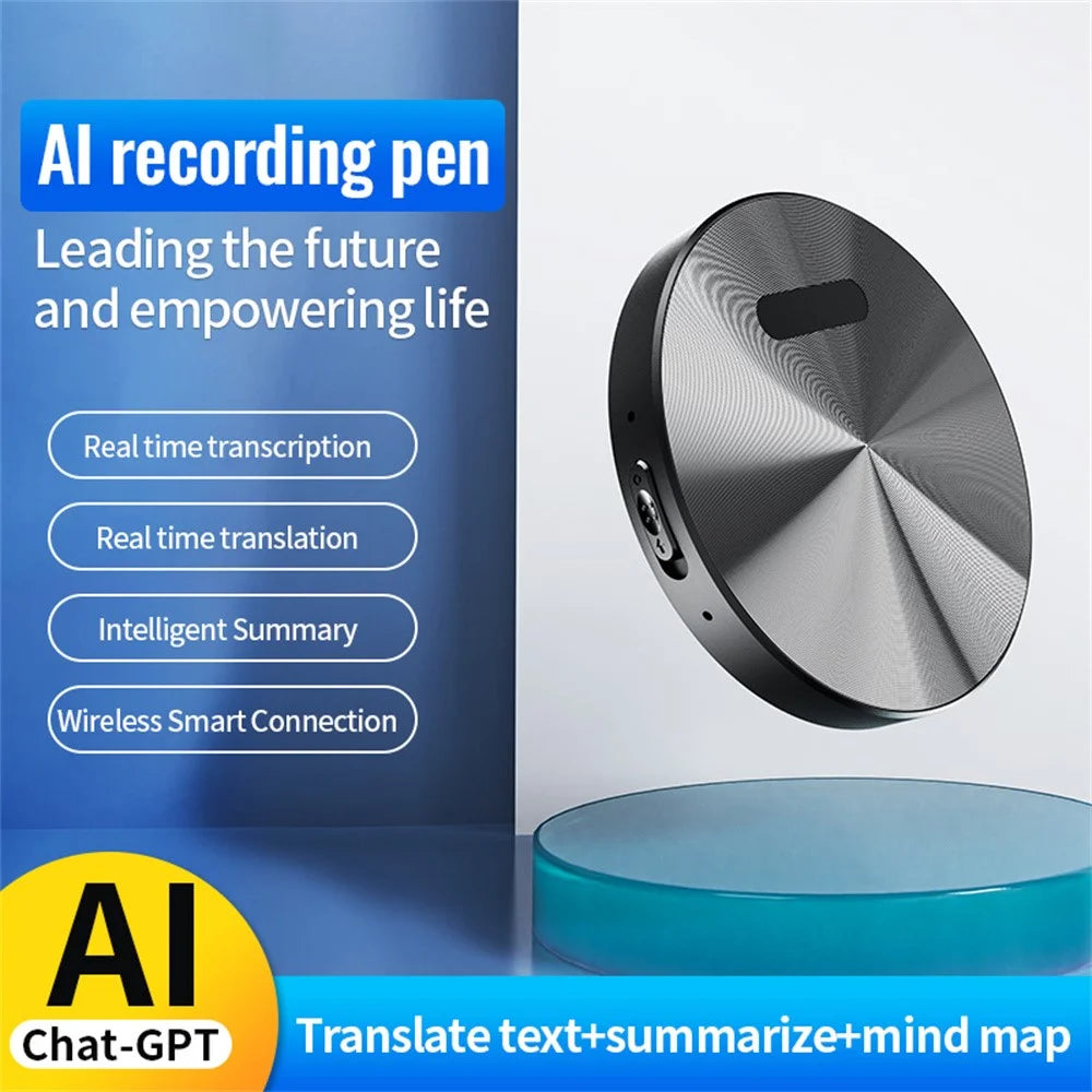 A6 16GB Magnetic Dictaphone App Control AI Voice Recorder ChatGPT Smart Transcription Translator - 4