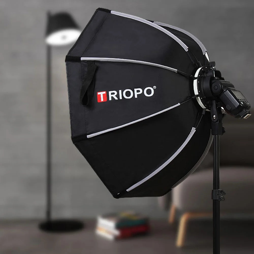 TRIOPO KX90 90cm Photo Bowens Mount Portable Octagon Umbrella Outdoor Soft Box Diffuser for Studio Flash Softbox - 2
