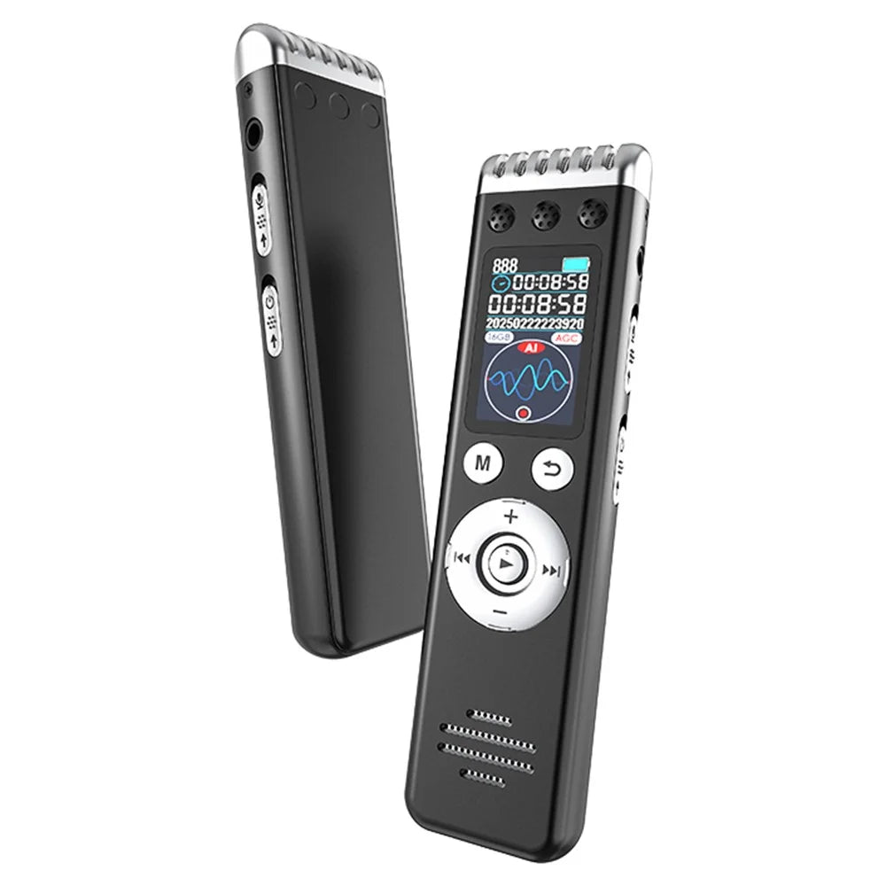 Q88A AI Smart Voice Recorder 128GB HD Noise Reduction One-Touch Recording Pen 1.14 Inch IPS Screen - 1