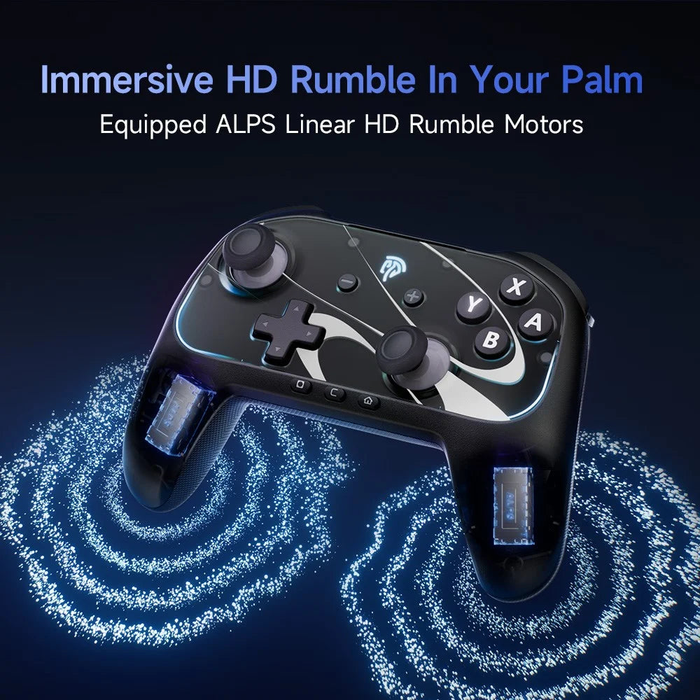 EASYSMX S10 Game Controller for Nintendo Switch 2 / 1 / Android / iOS One Key Wake Up Gamepad with RGB Light - Black - 5