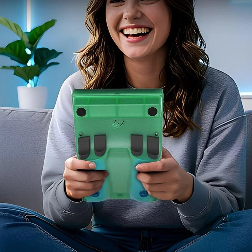 R36MAX2 128GB Open Source Handheld Game Console 4.5 inch IPS Screen Dual Joysticks Arcade GBA Retro Gaming Player - Transparent Green - 2