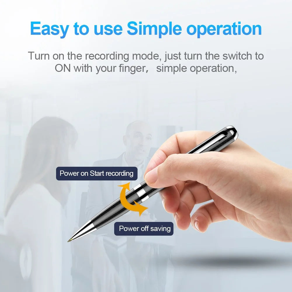 Q96 64GB Audio Recording Dictaphone Voice-activated Recording Writeable Digital Voice Recorder Pen - 3