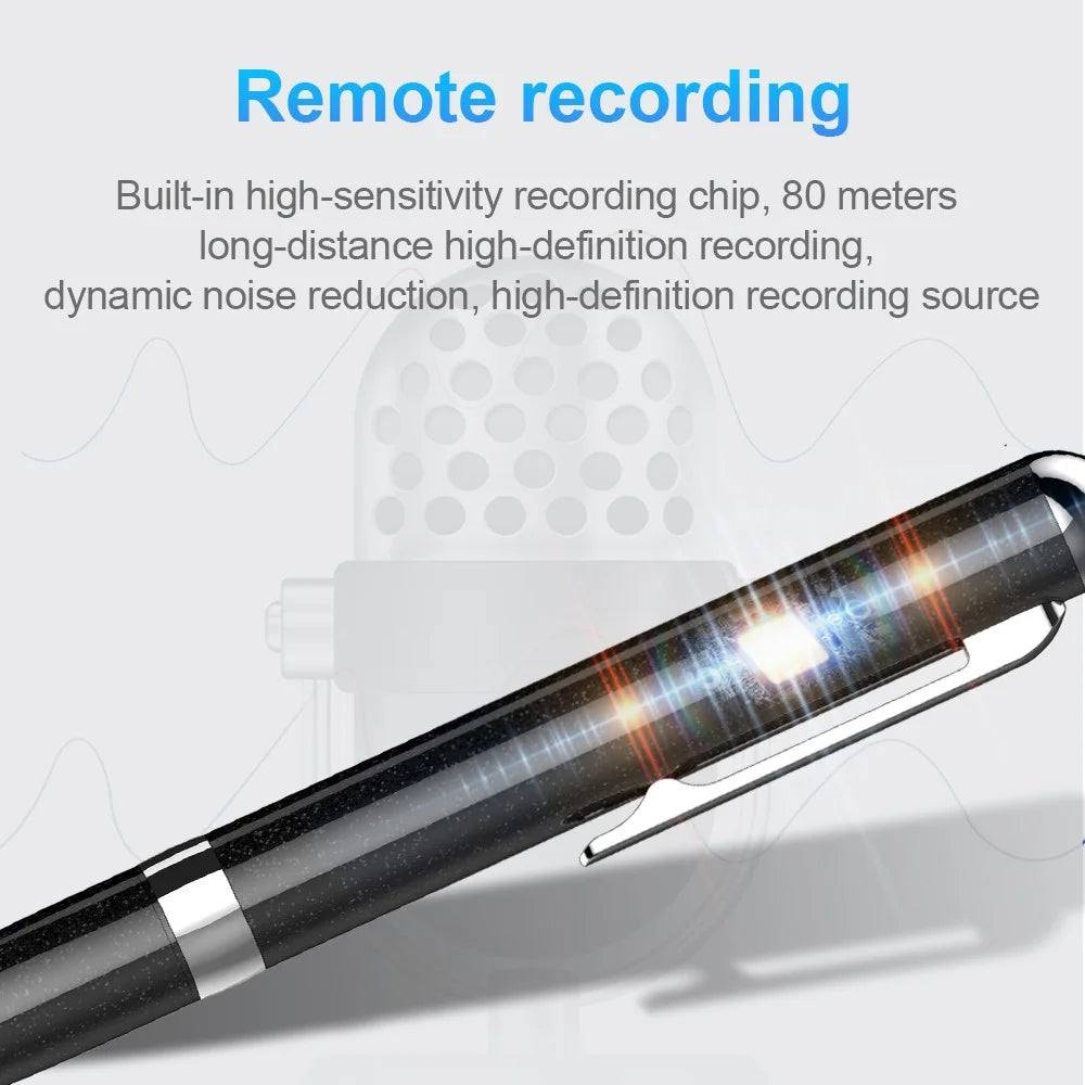 Q96 64GB Audio Recording Dictaphone Voice-activated Recording Writeable Digital Voice Recorder Pen - 4