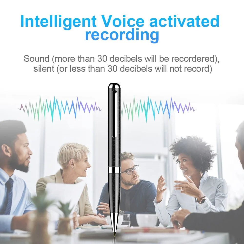 Q96 32GB Writeable Digital Voice Recorder Pen Audio Recording Dictaphone with Back Clip Design - 5