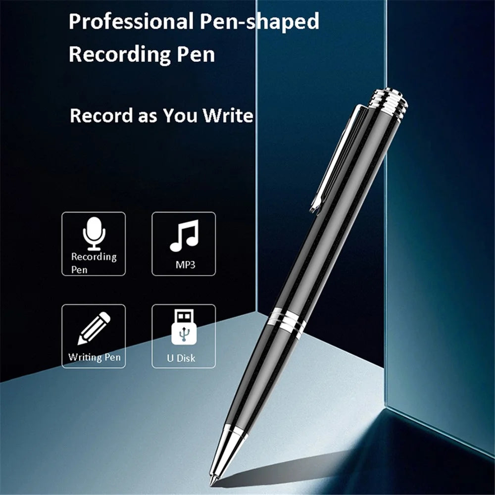 Q80 8GB One-key Recording Pen Writeable Digital Dictaphone Mini Audio Voice Recorder with Earphone - 2