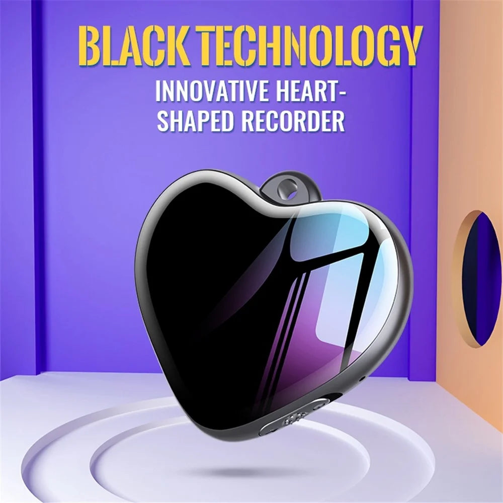 Q66 Heart-Shaped 8GB Voice Recorder Encrypted Smart Recording Device High-Definition Noise Reduction Portable Voice Recorder for Interview Conference Classroom - 2