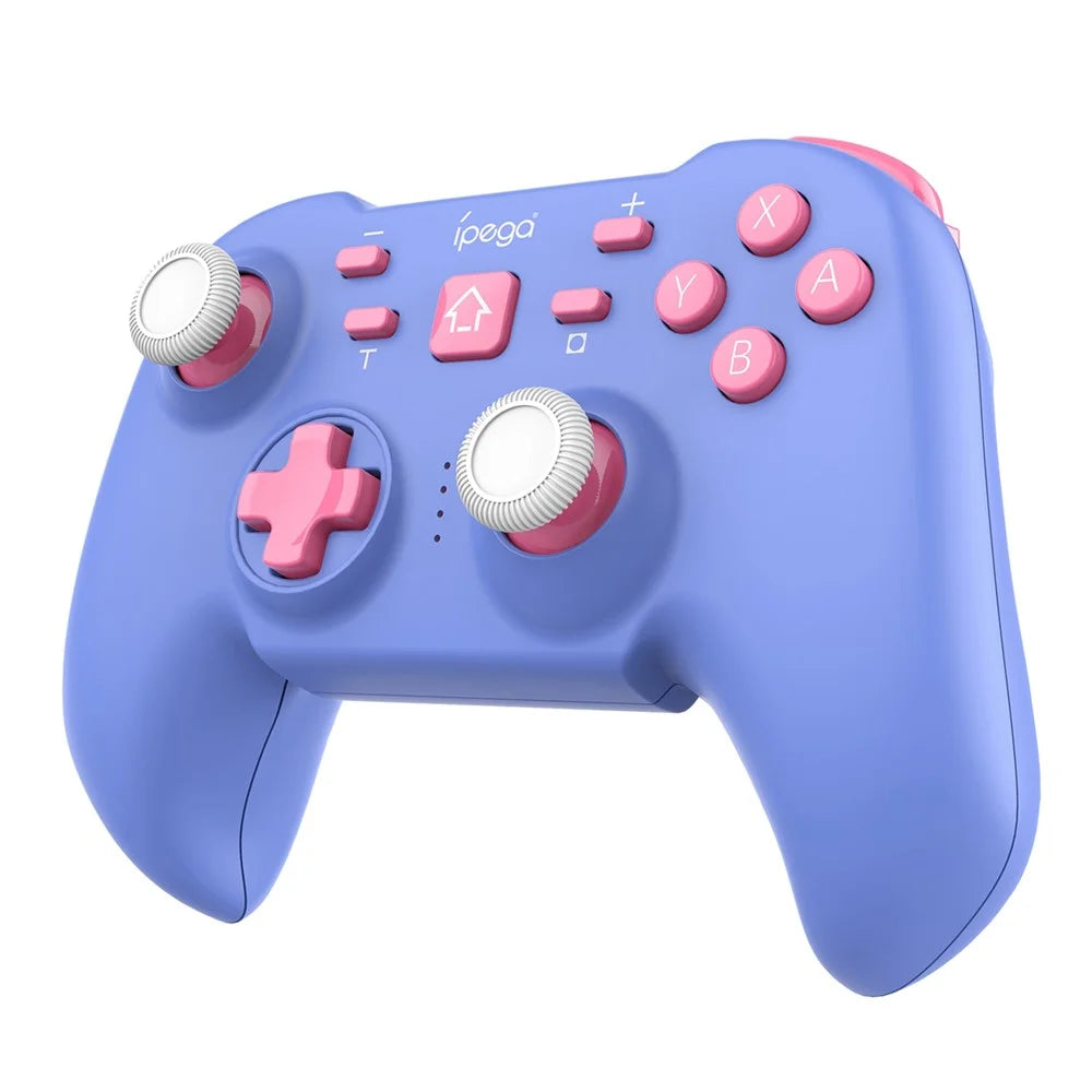 IPEGA PG-SW062C Wireless Game Controller Bluetooth-compatible Gamepad Game Console Cordless Handle for Nintendo Switch, Android, iOS, PC - Blue - 6