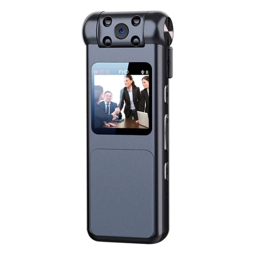 V18 16GB 1080P HD Video Recorder 180-Degree Rotation Camera with Night Vision and Motion Detection - 1