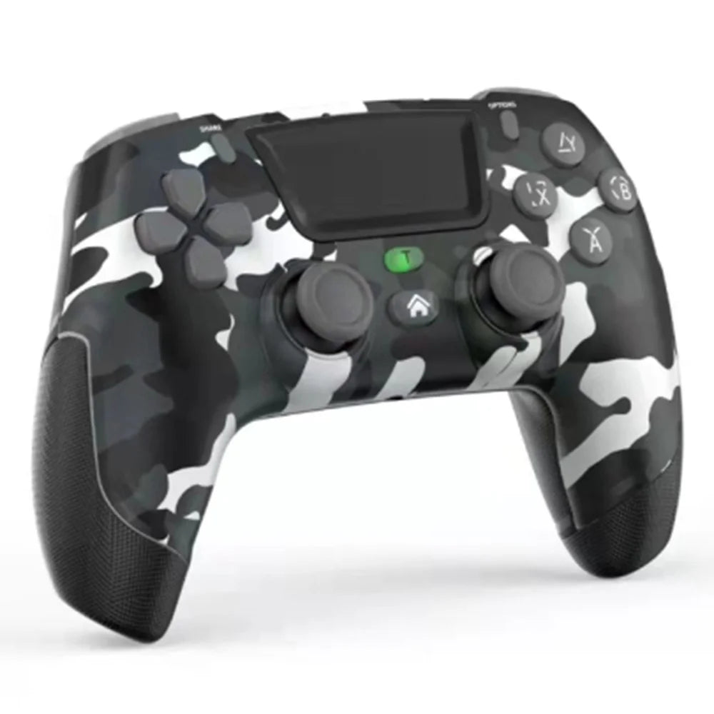 P06 Wireless Vibration Gamepad PC Controller with Macro Programming Joystick for PS4 / Switch / PC / TV - Camouflage Black - 3