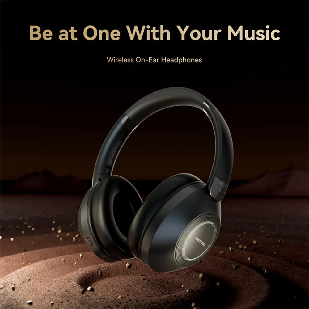 VENTION NBBB0 Soundmate S11 Wireless Headphones BT On-Ear Headset with Microphone for Home / Office - 2