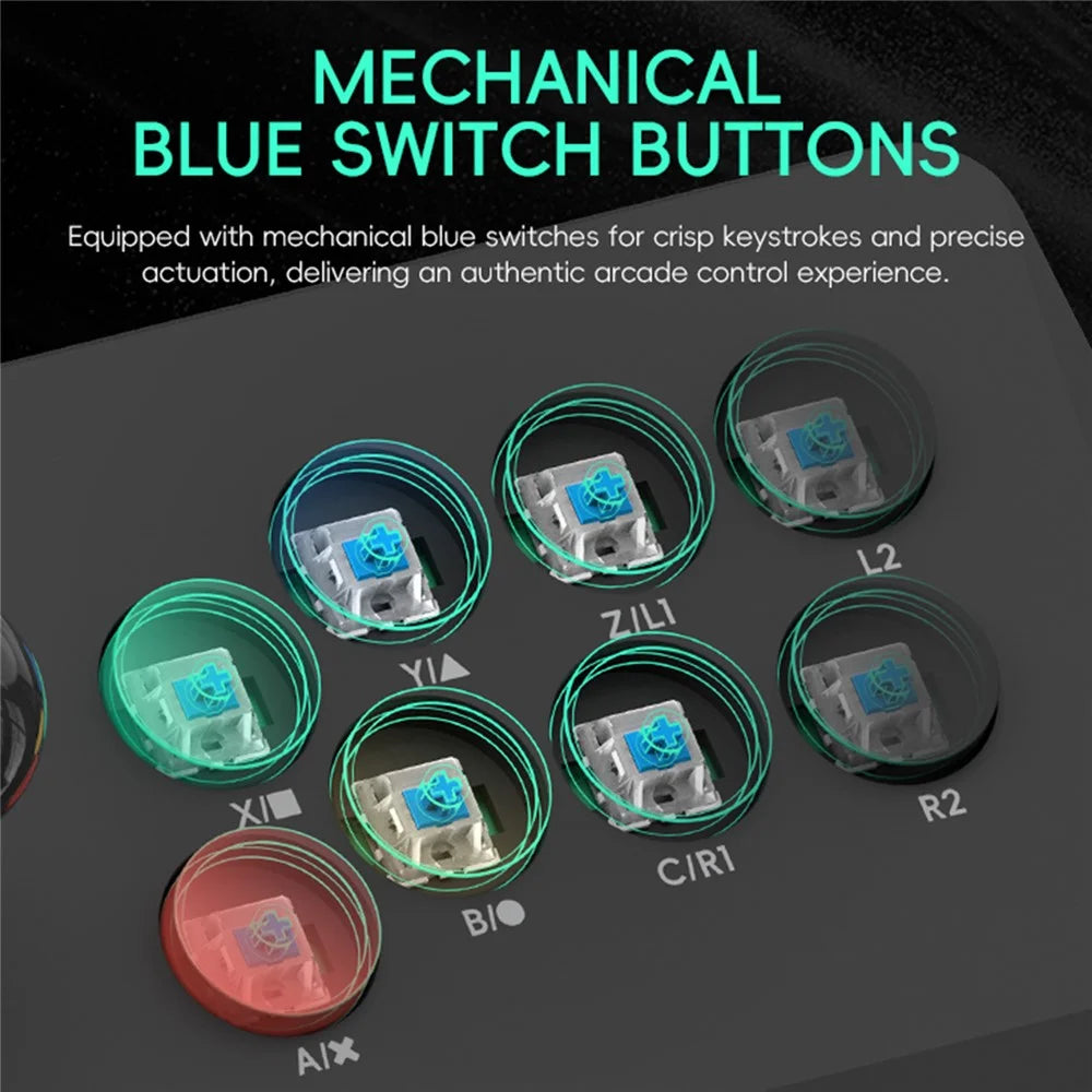 DATA FROG Y3A MAX 1Pc Joystick Controller Arcade Game Station with M8 Wireless Game Stick Support HD Video Output - 2