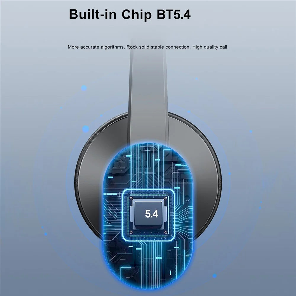 OY631 Bluetooth-compatible 5.3 Headset Customer Service Headphone with Mic Noise-Cancelling Wireless Headset for Truck Driver - 2
