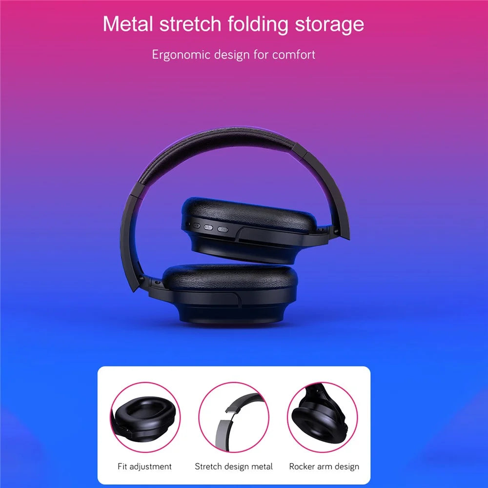 OY713 Over Ear Headset Bluetooth-compatible Headphones with Mic Support Earphone Monitor / AUX IN / TF Card - 5