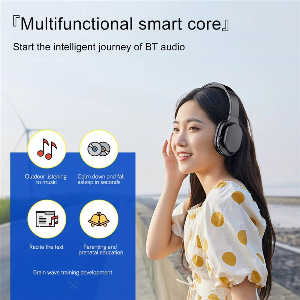OY713 Over Ear Headset Bluetooth-compatible Headphones with Mic Support Earphone Monitor / AUX IN / TF Card - 6