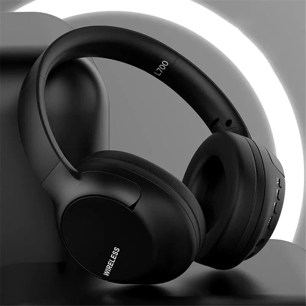 L700 Bluetooth-compatible Headphone Over Ear Music Wireless Headset HiFi Stereo Bass Sound Sports Earphone - Black - 2