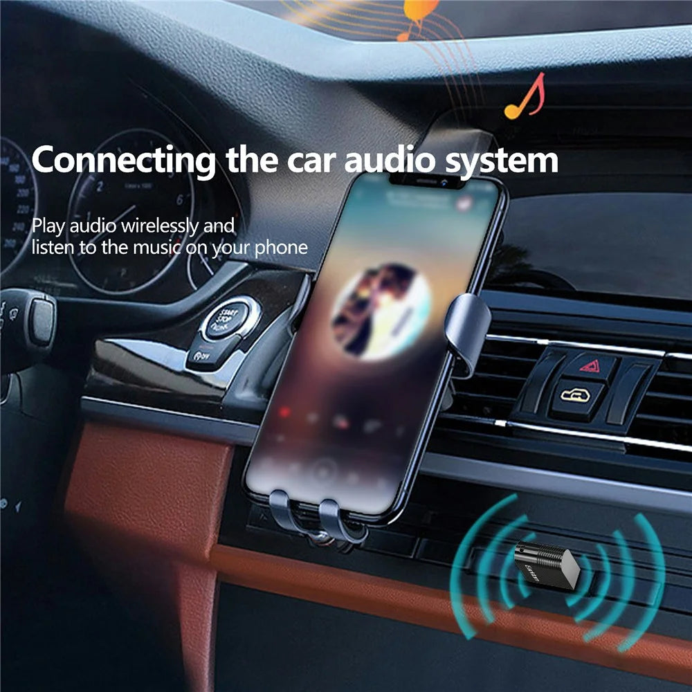 EARLDOM M90 USB Wireless Audio Adapter Bluetooth-compatible 5.0 Audio Receiver Transmitter for Car, Computer - 5