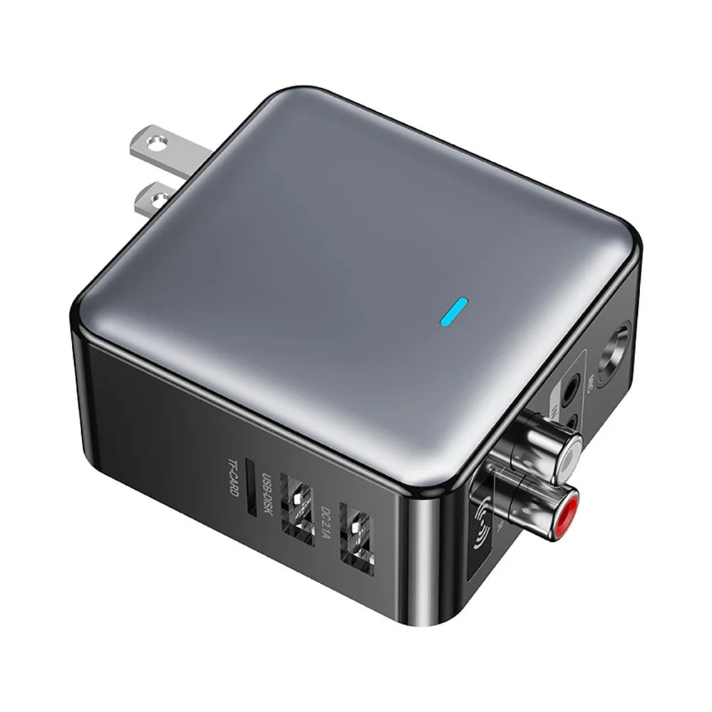 H6 Bluetooth-compatible 5.3 Transmitter Audio Bluetooth-compatible Receiver Adapter with Remote Control - EU Plug - 2